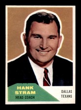 1960 Fleer #116 Hank Stram CO RC NM+ X3483642
