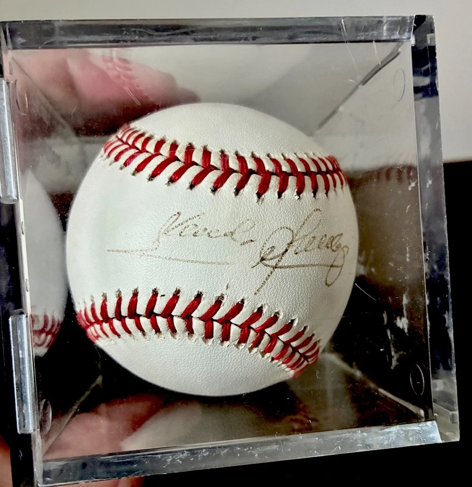 Sandy Alomar Jr John McNamara Mitch Webster Signed Baseball Cleveland Indians - Image 2 of 4