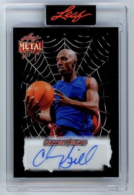 2025 Leaf Metal Chauncey Billups Autograph Auto Black SSP 1/3 Sealed