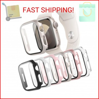 6-Pack Case Compatible with Apple Watch 40mm Series SE 3(2025)/SE 2/SE/6/5/4 wit