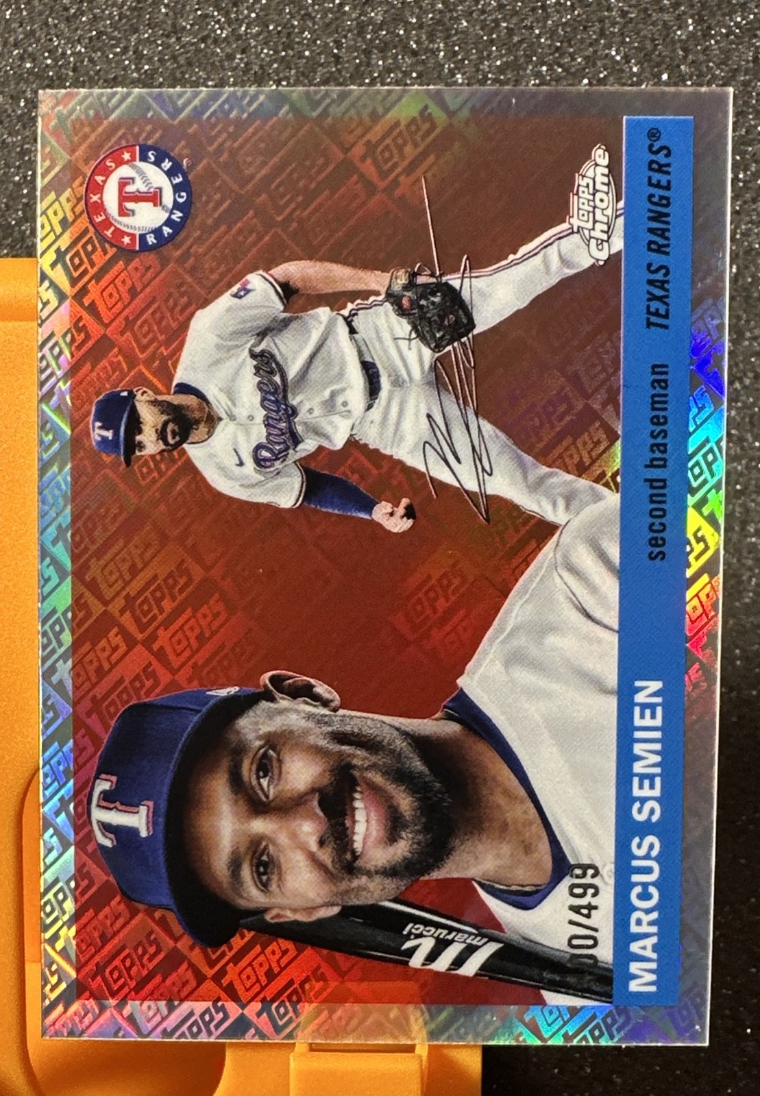 2025 Topps Chrome Platinum - Marcus Semien #181 Topps Refractor #'d /499 B6