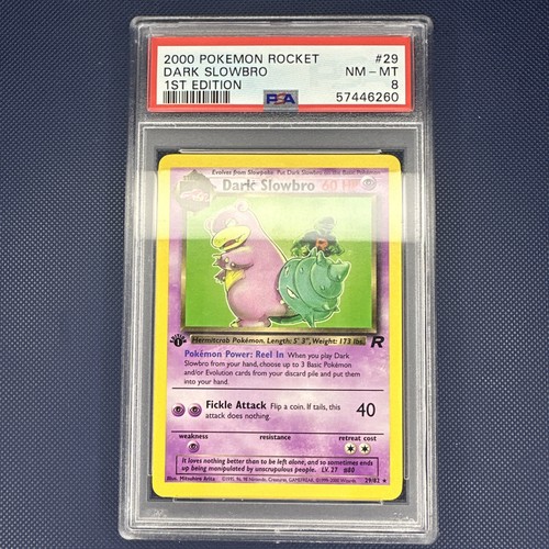 Dark Slowbro (1st Edition) graded PSA 8 for sale on eBay