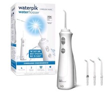Waterpik Portable Cordless Pearl Water Flosser - White InSide Package Sealed,