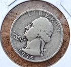 1935-D Washington Quarter. Nice.
