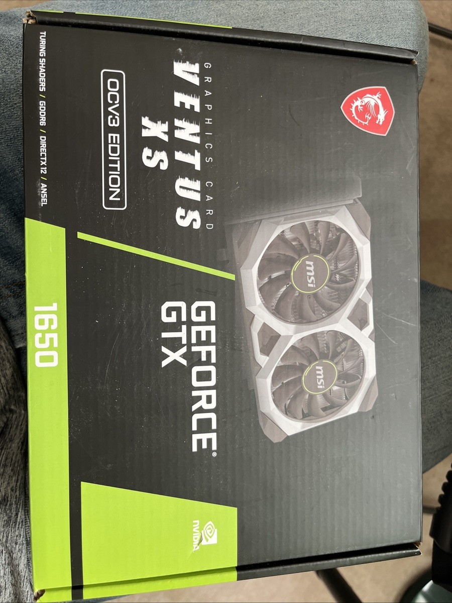 MSI GeForce GTX 1650 D6 Ventus XS OCV3 4GB GDDR6 Graphics Card | eBay
