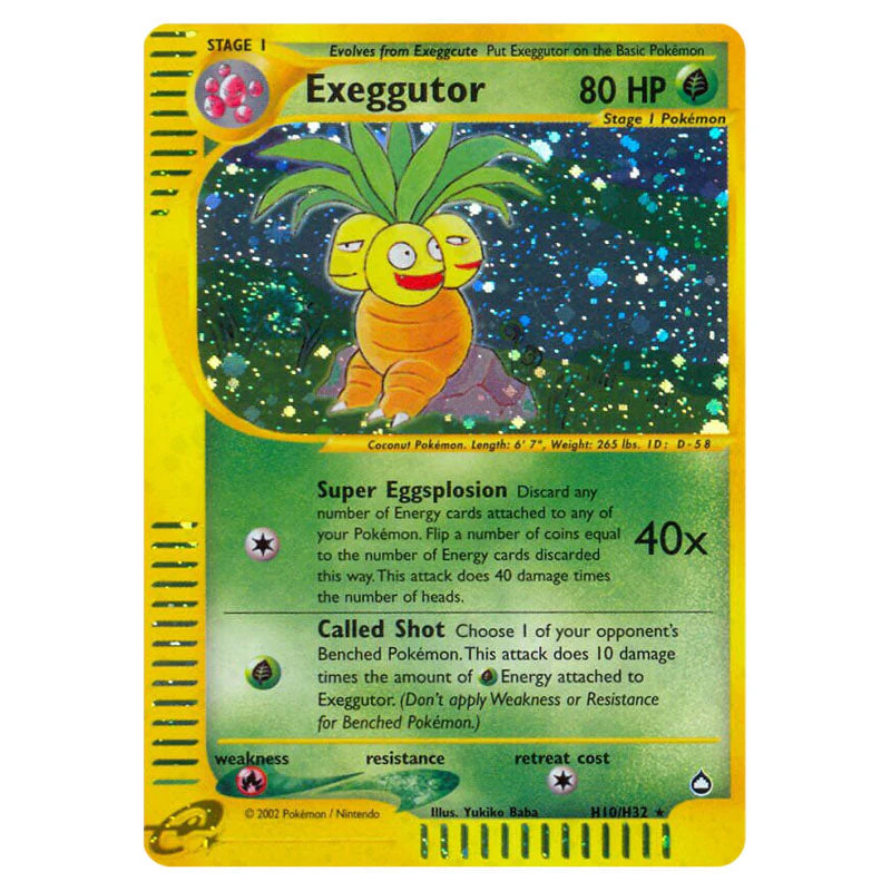 Pokemon - E-Card - Aquapolis - Exeggutor - H10/147 PO
