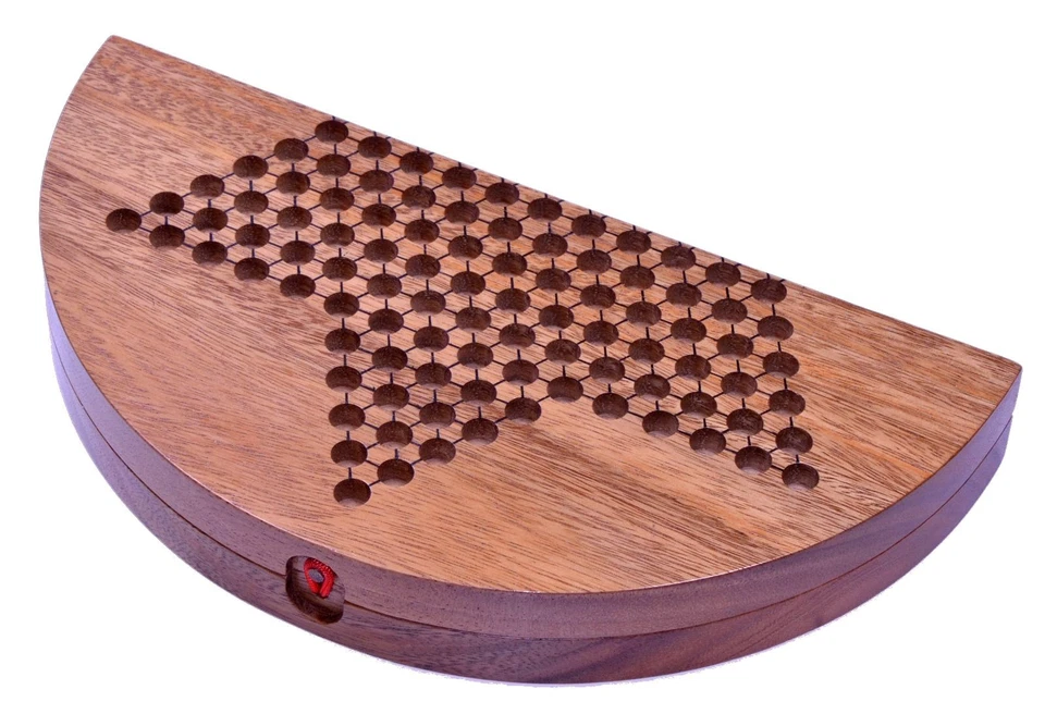 Halma Gr. XL für 2 bis 6 Spieler mit Stoffbeutel - Spielfeld 31 cm rund - 6 x 15 - Bild 3 von 4