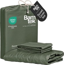 Duvet Cover Set - 100 Viscose Derived from Bamboo Duvet Cover Queen Size, 3 PC