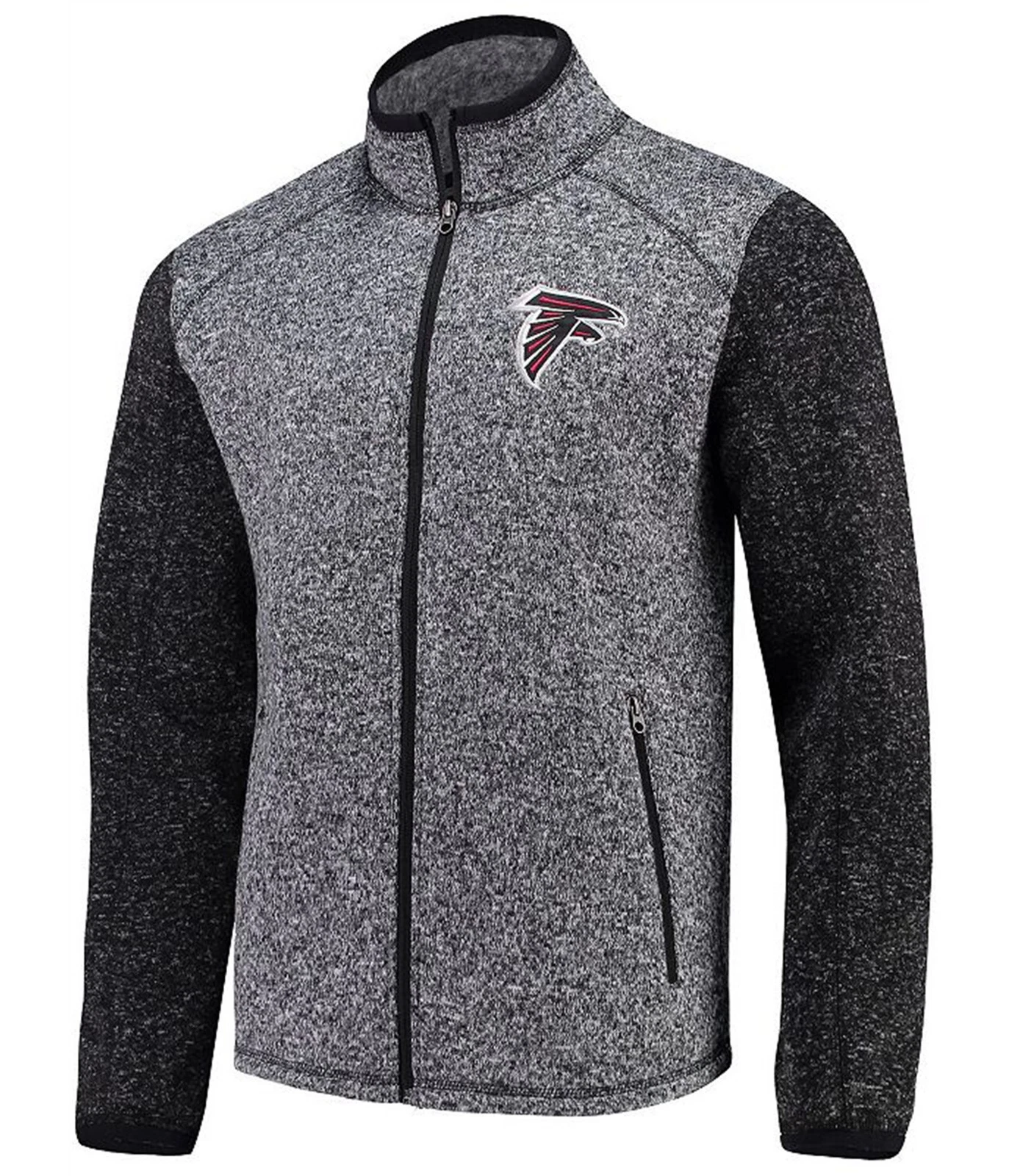 G-III Sports Mens Atlanta Falcons Fleece Jacket, Grey, X-Large