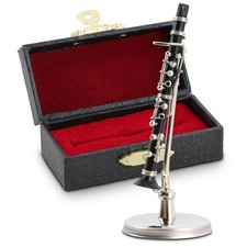 Miniature Clarinet Model, 2.3inches Clarinet Model Musical Instrument Model w...