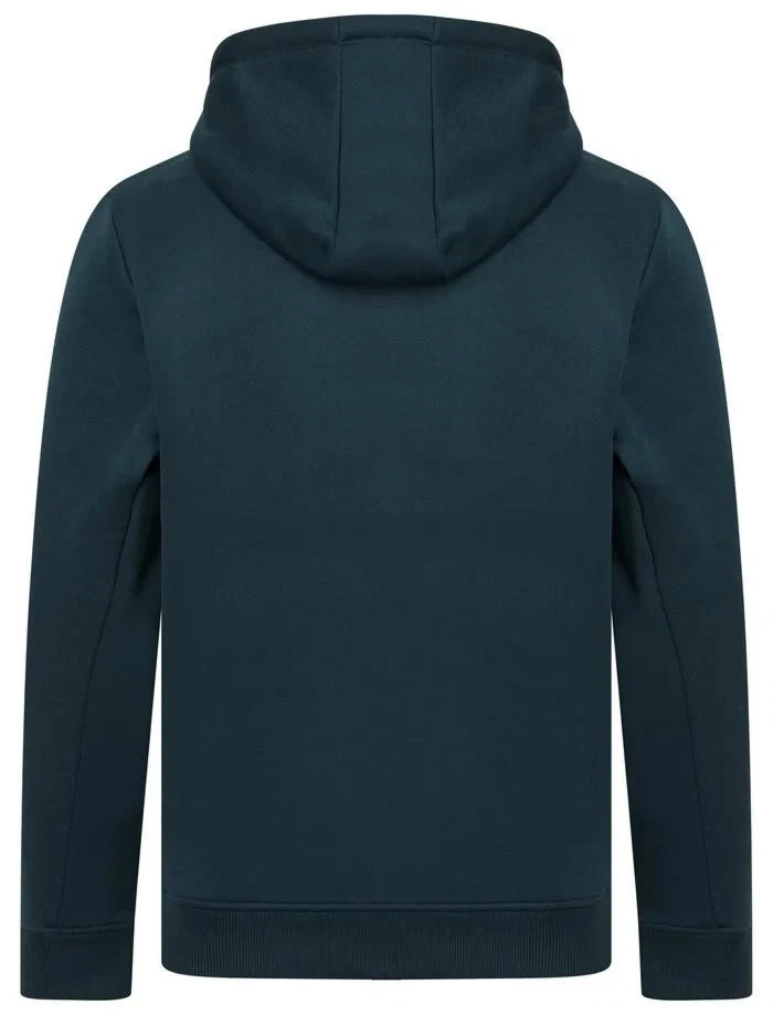 Sudadera con capucha para hombre Tokyo Laundry Emund lisa cepillada polar con cremallera - azul marino Foto 2 de 3