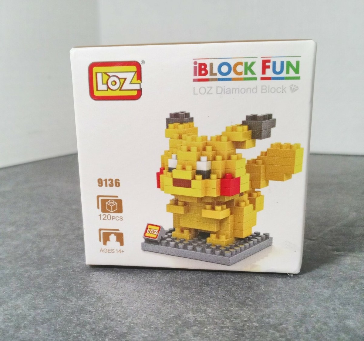 iBlock Fun LOZ Doamond Micro Pikachu Block Set 120 PCS