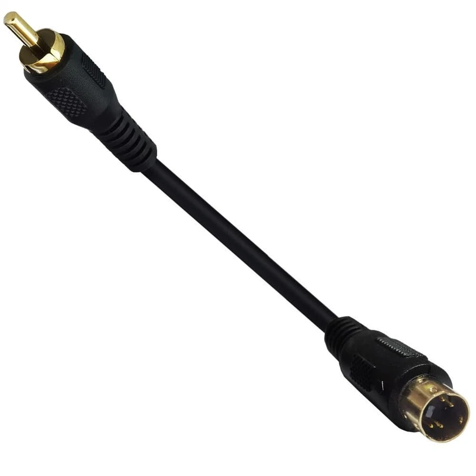 4 Pin S-Video Male to RCA Male Composite Adapter Converter Transfer for DVD TV - Image 3 of 4