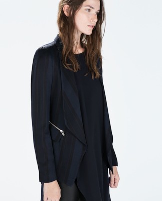 draped blazer jacket