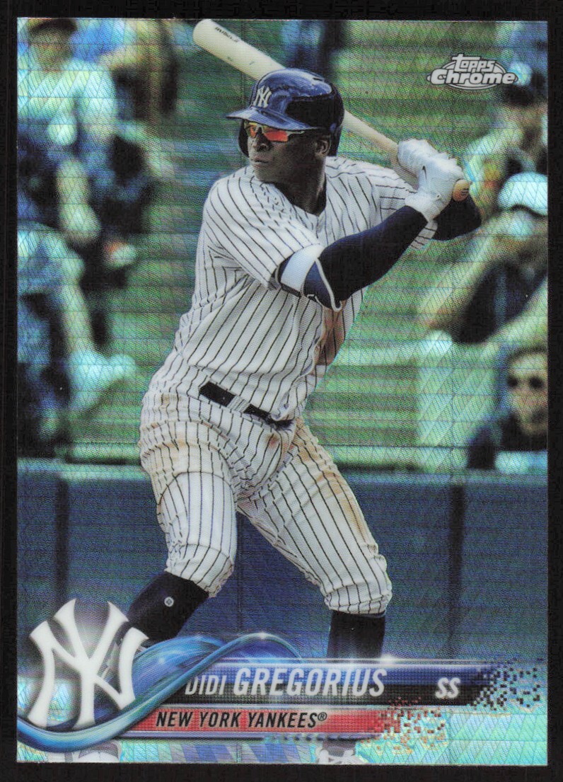 2018 Topps Chrome Prism Refractor Didi Gregorius #6 New York Yankees