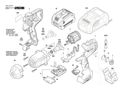 Bosch Ersatzteile für GDS 18V-1000 C Schlagschrauber