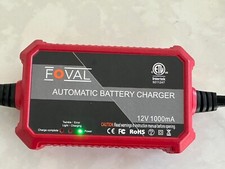Foval Automatic Trickle Battery Charger 12V 1000mA Smart Battery Charger