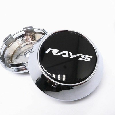 4 Pcs Ray Style 68mm/62mm JAPAN CE28N ZE40 TE37 CHROME Racing Wheel Center Caps