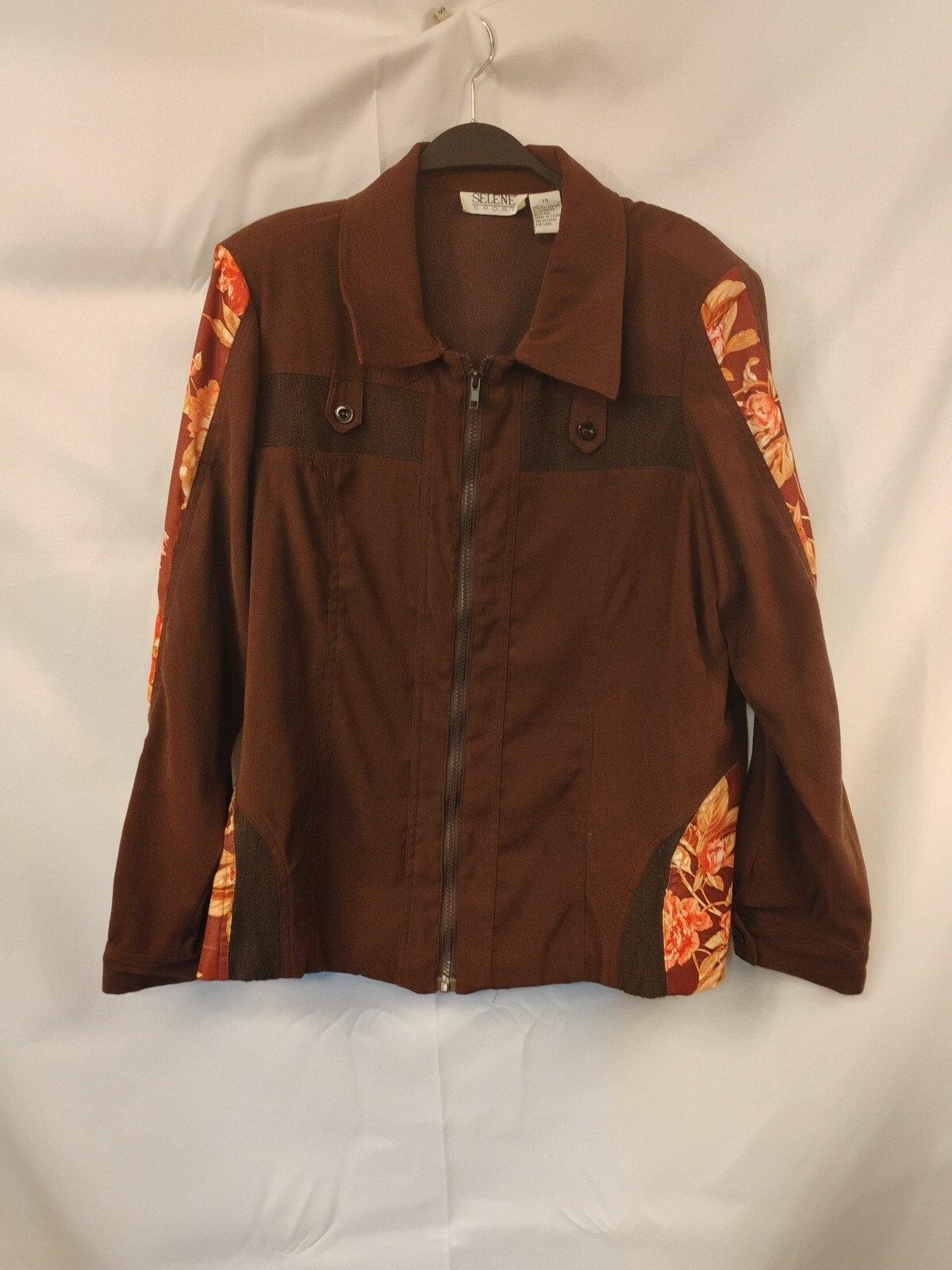 Vintage Womens Size 14 Selene Sport Zip Up Jacket Shirt & Long Skirt 2pc Set