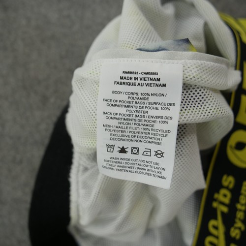Nike x Off-White NRG Shorts Womens Large Yellow Black Running Lined Elastic Wais - Picture 13 of 20