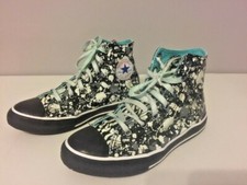 Converse Chuck Taylor All Star Shoes Black Turquoise Youth Size 3 Basketball