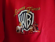 Vintage LOONEY TUNES Embroidered Character SWEATSHIRT M Nice 