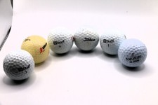 Titleist, Top-Flite, and Wilson Golf Balls Lot Of 6 Used