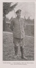Oberst Freiherr von Oldershausen Portr&auml;t ORIGINAL Bilddokument von 1917 WW1