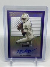 2020 Leaf Metal US Army Bowl Purple 5/12 Malik Hornsby Auto Arkansas