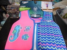 Speedo swim vest pink blue-sz Medium 2-4 yr 35-45lb NEW