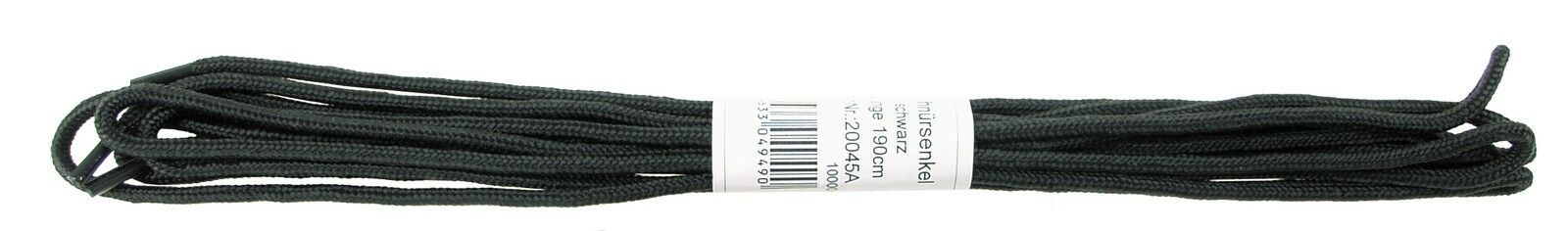 Mfh Schnürsenkel Schnürbänder Schuhbänder Schwarz Extra Lang 190cm