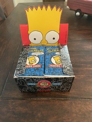 (1) Sealed Pack 1993 Skybox Series 1 The Simpsons From Sealed Box Art De Bart!!!