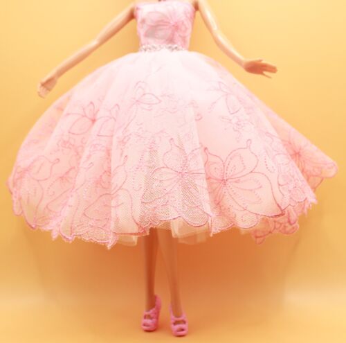 Barbie DRESS 4 PC OUTFIT FITS MODEL MUSE & SILKSTONE w/PINK HIGH HEELS~NO DOLL - Picture 3 of 4