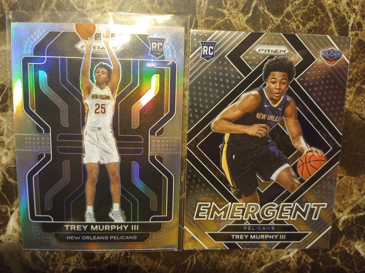 Trey Murphy III 2021-22 Prizm Silver RC Rookie New Orleans Pelicans + Emergent
