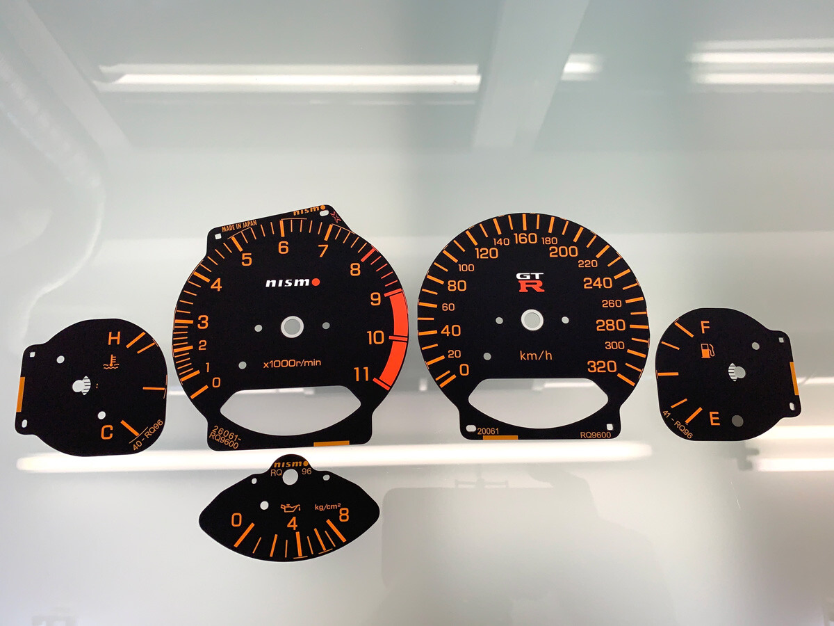 ネオン時計スカイラインGTR Nissan Skyline R34 GTR NISMO dials