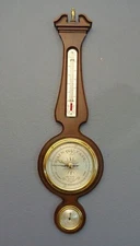 AIRGUIDE BANJO STYLE WEATHER STATION BAROMETER THERMOMETER HYGROMETER 26 INCHES