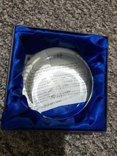 Glass Maritime Paperweight Rowton Ocean Marine Mutual Boxed