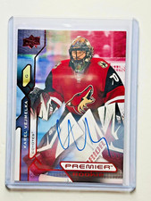 2021-22 UD Premier ROOKIE Autographs #140 Karel Vejmelka Coyotes Utah