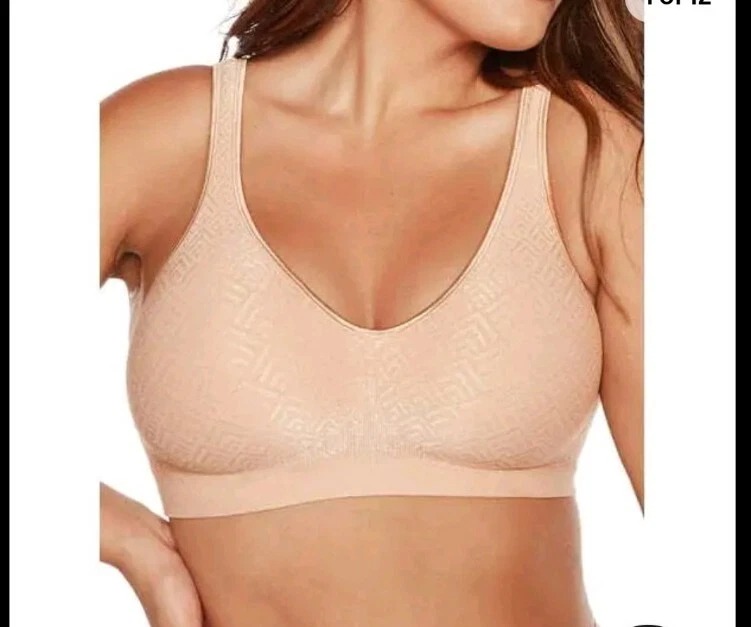 Bali Wirefree Bra Comfort Revolution ComfortFlex Small Beige Wide