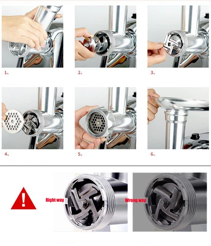 800W Electric Meat Grinder Heavy Duty Commercial Sausage Maker Mincer Stuffer US - Picture 12 of 21