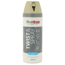 SPRAY PAINT PLASTIKOTE TWIST & SPRAY 400ML CHALK MATT SATIN GLOSS PRIMER SEALER