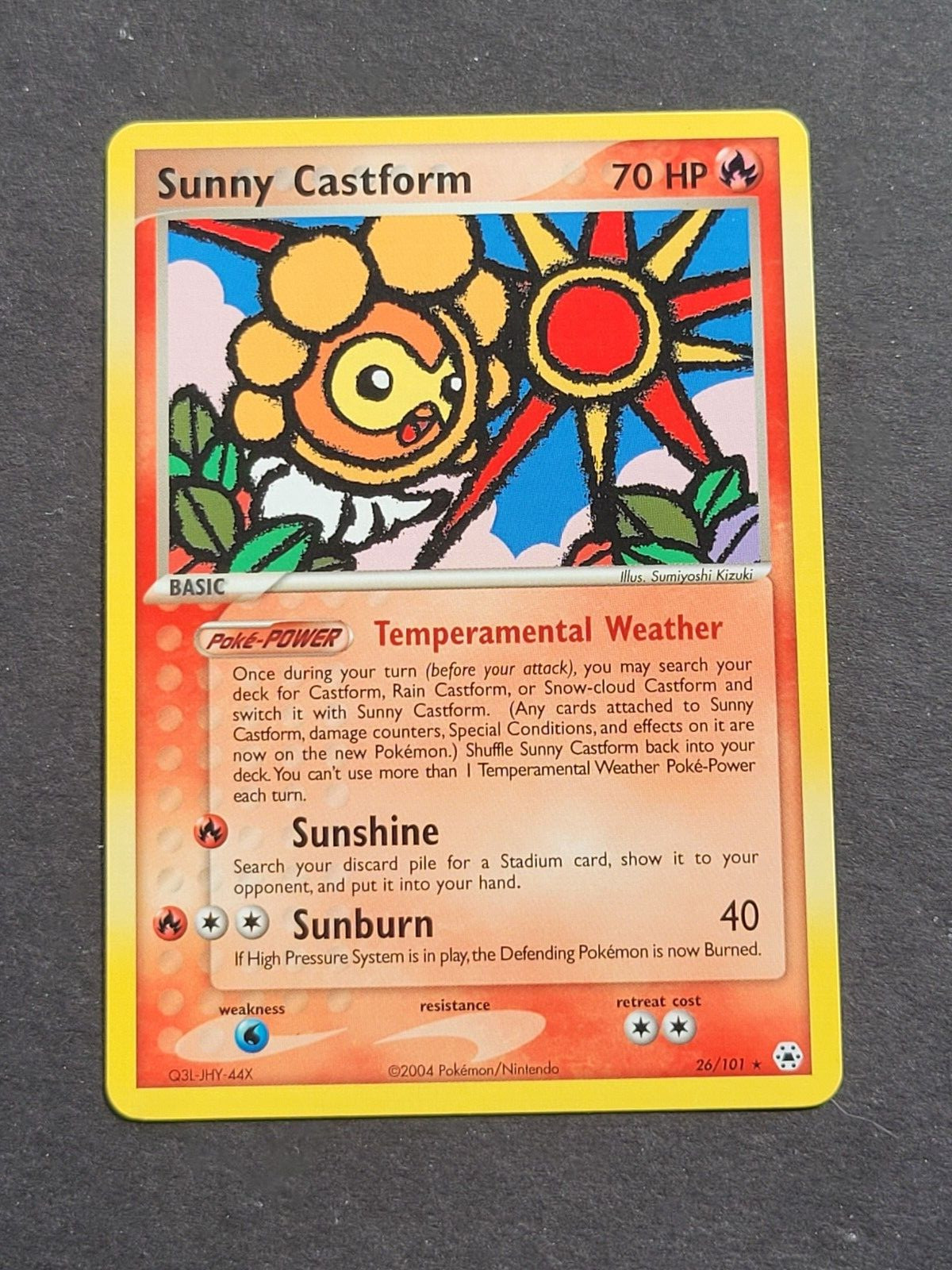 Pokemon SUNNY CASTFORM 26/101 - EX HIDDEN LEGENDS RARE NON HOLO - NM/MT