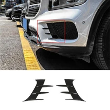 👍For Benz GLB 2020-2022 Black Front Grille Bumper Lip Diffuser Splitter Fins 2x