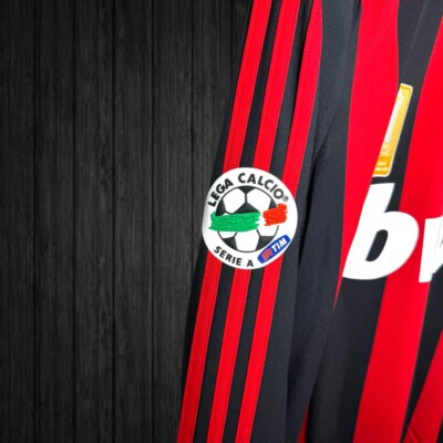 Beckham AC Milan 08/09 #32 UCL Away Size L NWT Soccer Wear F/S