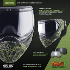 EMPIRE EVS SE Lurker Camo  /Thermal Ninja /Thermal Clear Paintball Mask
