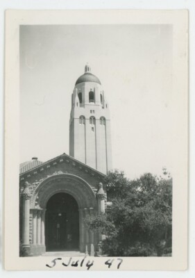 Vintage Photo Entrance Hoover Institution Library Stanford University CA 1941