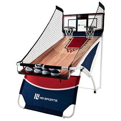 MD Sports EZ Fold 1-ON-1 Arcade Basketball LED Electronic Scorer 4 Basketball