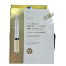 Wewell + Retinol Miracle Booster 2 Sheet Masks NIB Beauty Face Masks Youthful