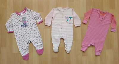 3x Strampler Petit Lem Baby Club by C&A Topomini Mädchen Baby Gr. 62 top Zustand