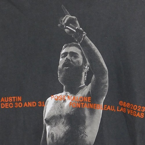 Seltenes AUSTIN POST MALONE 30.12.31 2023 FONTAINEBLEAU LAS VEGAS Konzert T-Shirt M - Bild 6 von 8